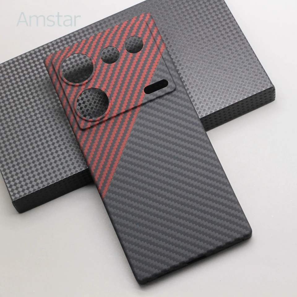 Amstar Dual-color Carbon Fiber Protective Case for Nubia Z50 Ultra Premium Aramid Fiber Ultra-thin Nubia Z50 Ultra Phone Cover