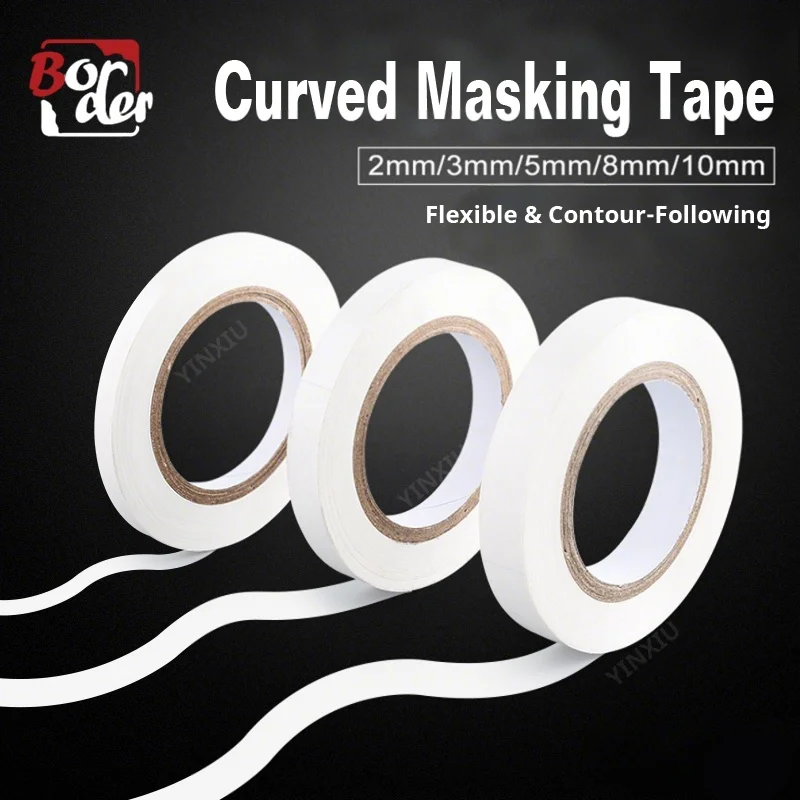 Model Curved Masking Tape Flexible Tape for Gundam Scale Figure DIY Painting & Modeling Tools