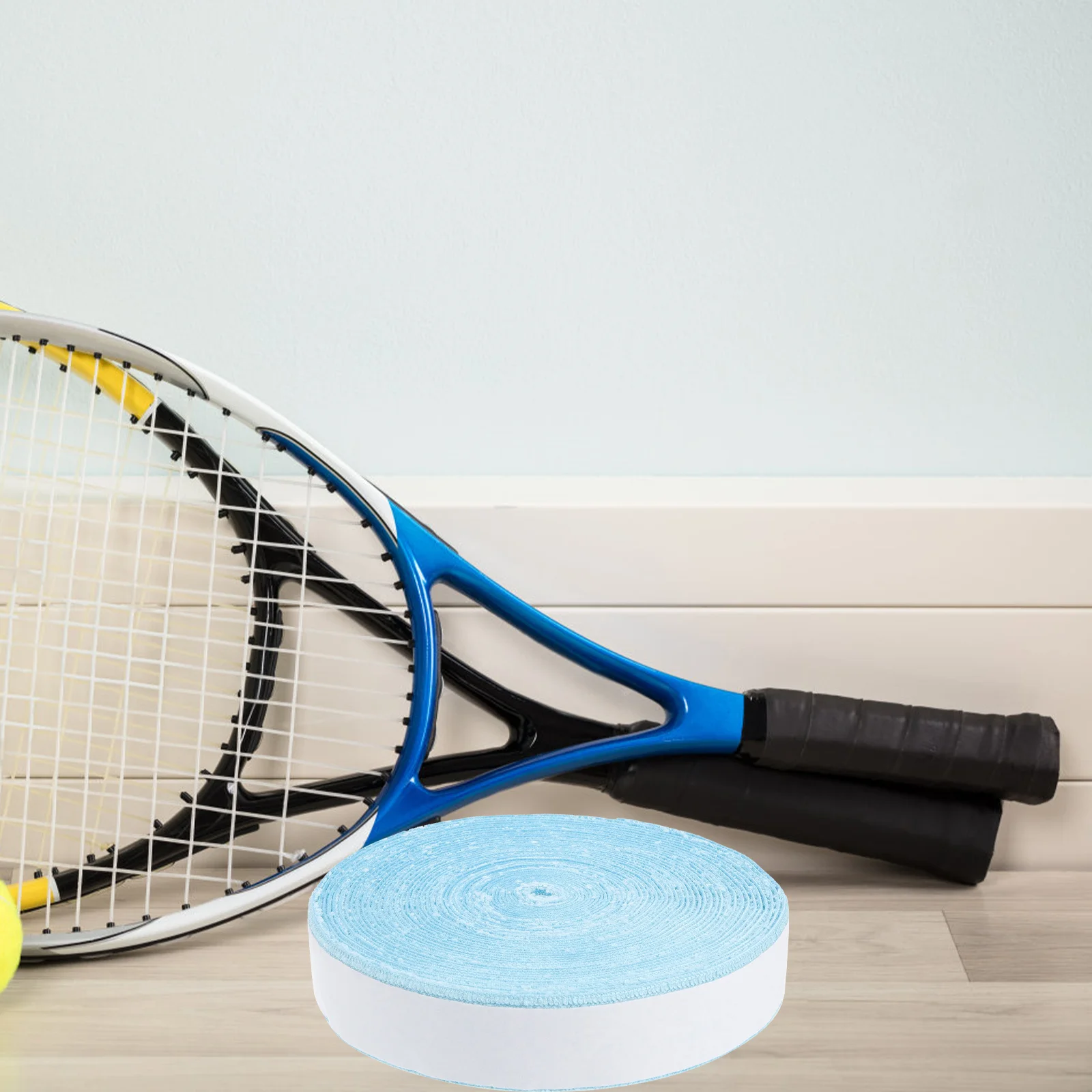 

1pcs 1 Roll Tennis Racket Grip Tape Absorbent Anti-Slip Handle Wrapping Sport Sweatband For Tennis Badminton Racket Over Grip