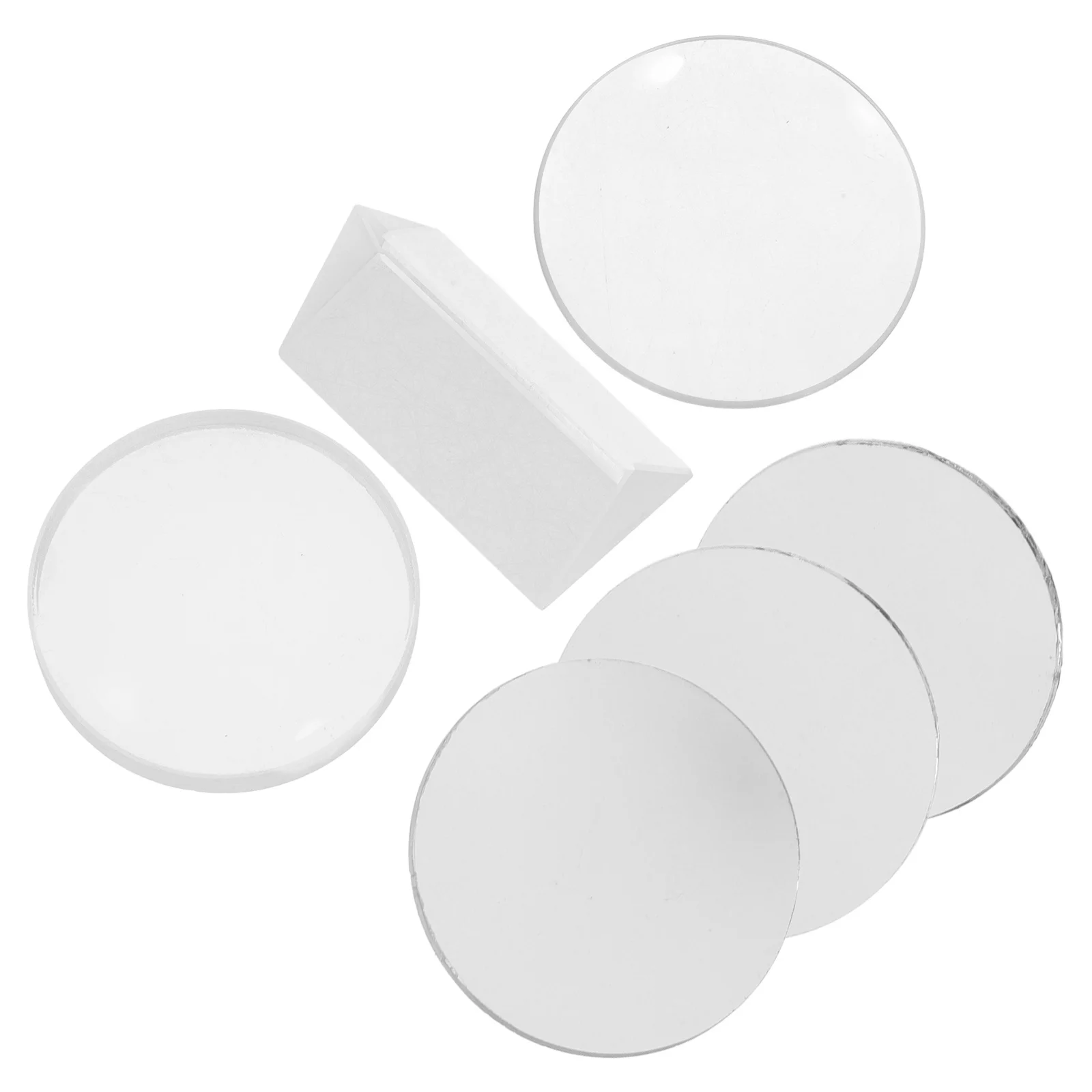 

1Set Optical Lens Physics Optical Experiment Set Glass Convex Concave Lenses for Telescope Photography Science Supplies