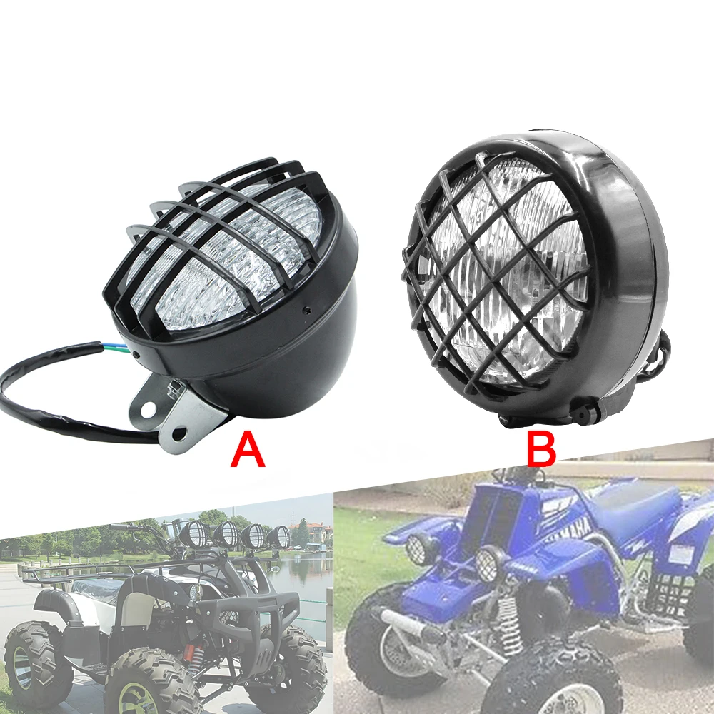 Front Head Light Lamp Headlight For 110cc 125cc 150cc 200cc 250cc ATV Quad 4 Wheeler Go Kart Buggy Yamaha Banshee 1987-2006