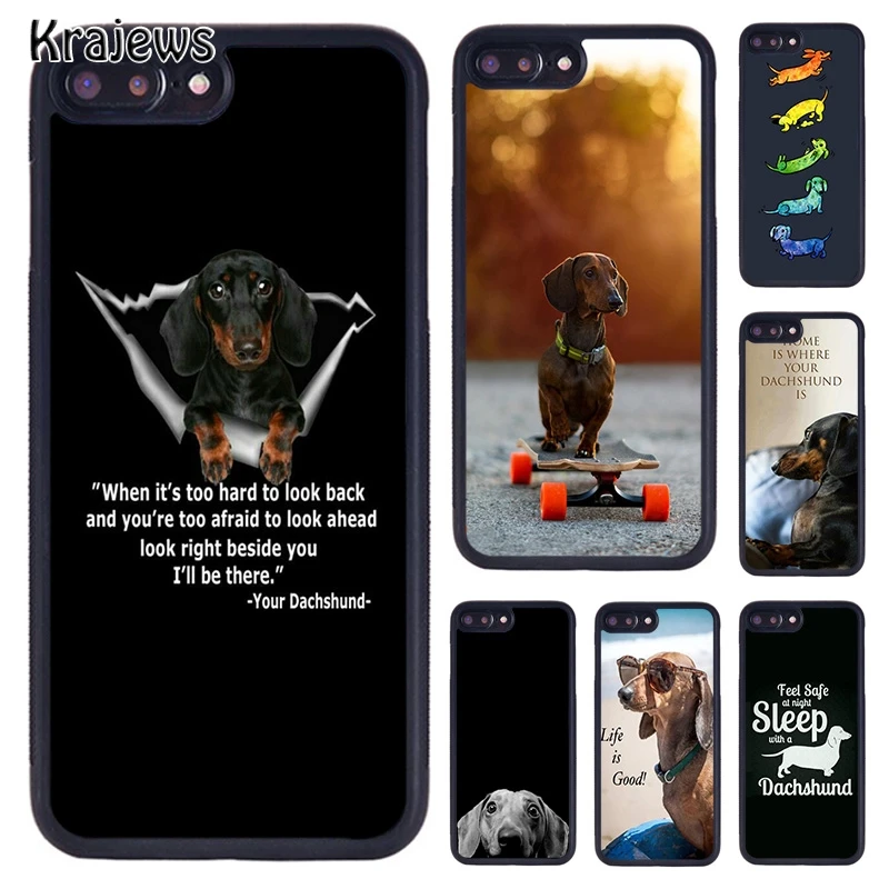 Krajews Dachshund Doberman Dog phone Case For iPhone 16 15 14 Plus 11 12 mini 13 Pro X XR XS Max cover shell coque