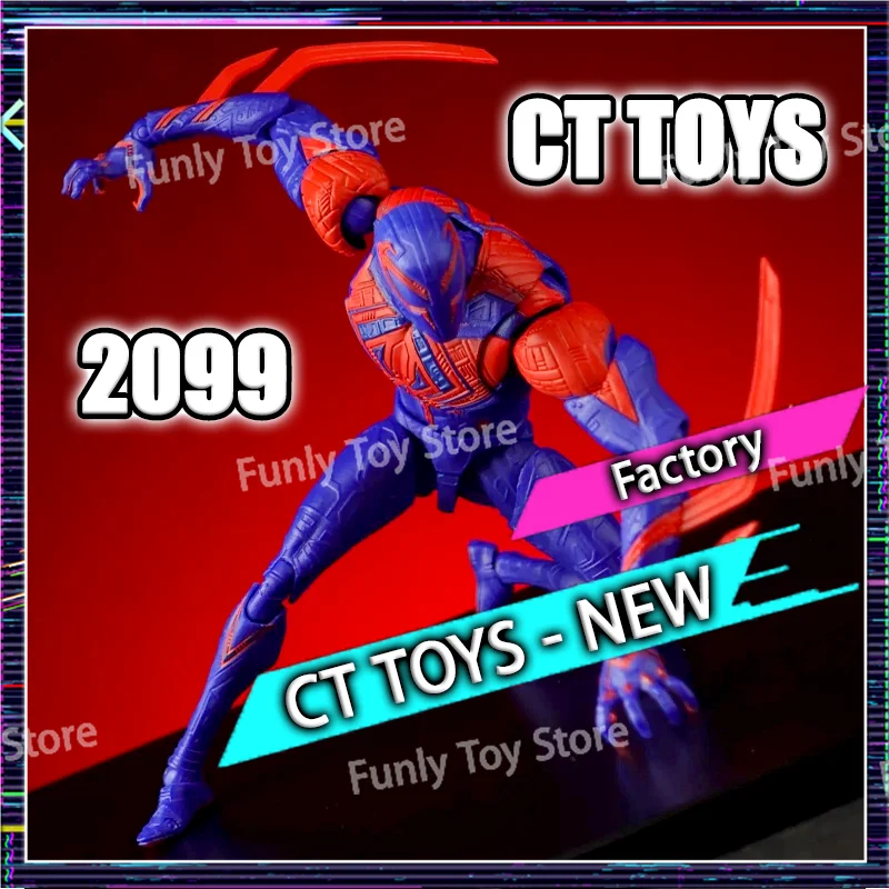 

In Stock Ct Toys Spiderman Figure 2099 Spider-Man Across The Spider-Verse SHF Anime Action Figure Figurine Model Gifts Toys