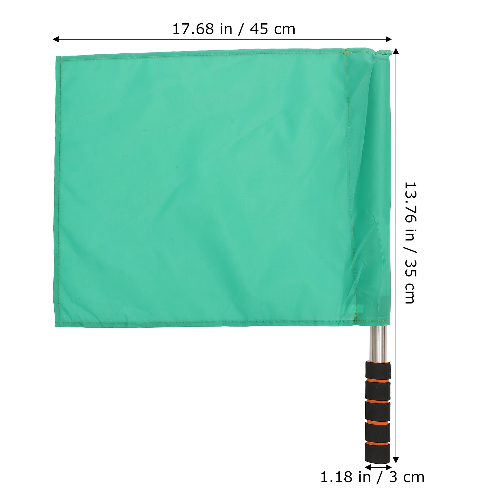 

4pcs Signal Flags Sports Referee Flags Conducting Flag Waving For Racing Match Safety Stainless Steel Pole Lightweight Durable