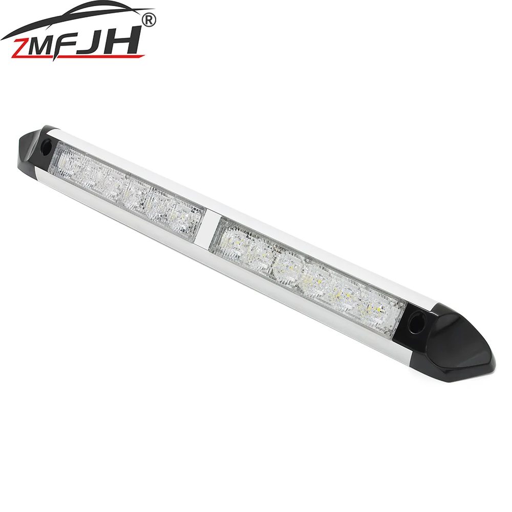 

New 12 LED RV LED Awning Porch Light LED Spotlight Motorhome Caravan Interior Wall Lamps Light RV Bar Van Camper Exterior Lamp