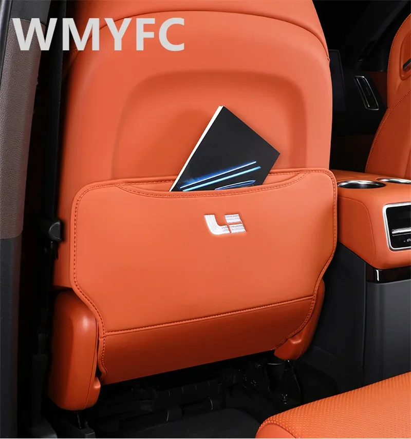 

Car PU Leather Anti Kick Mat Pad Anti-kick Protector Mats Seat Back Protector Auto Accessories For Li Lixiang L7 L8 L9 2022 2023