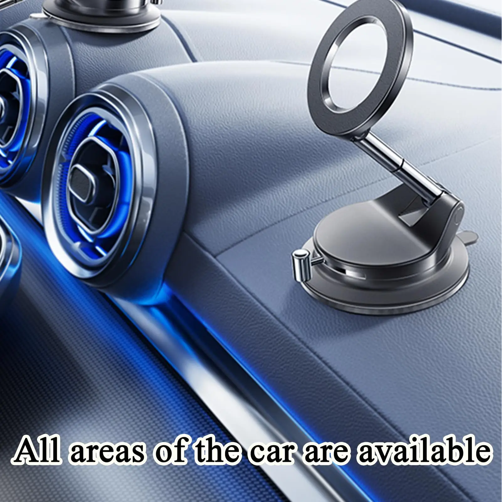 

Автомобильная подставка для телефона, вращающийся на 360 градусов магнитный держатель, складное автомобильное крепление на присоске, крепление для телефона на приборной панели для безопасного вождения на каждый день