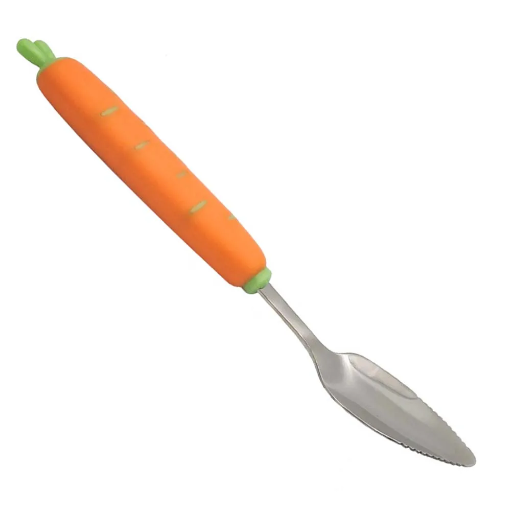 

1pc Baby Stainless Infant Child Baby Puree For Babies Stainless Steel Puree Fruit Feeding Spoons Spoon Spoon