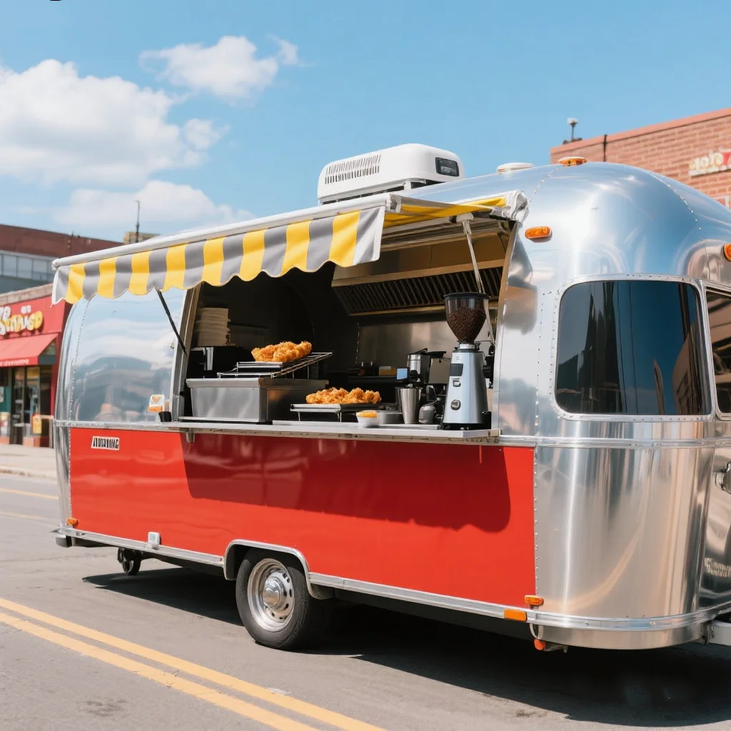 

Fully Equipped Food Truck Hot Dog Ice Cream Pizza Coffee Mobile Food Cart With Full Kitchen Gear