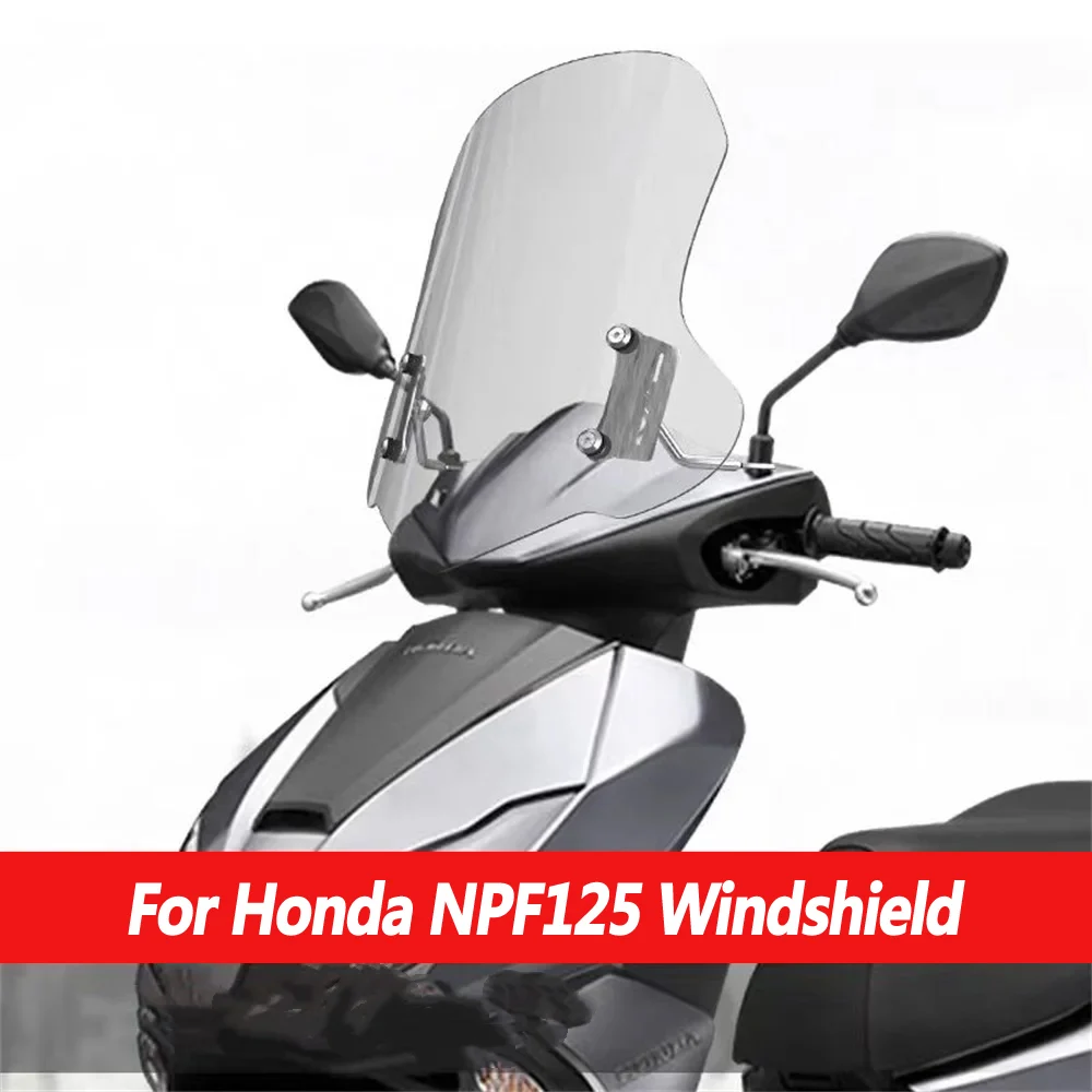 

For Wuyang Honda NPF125 NCR125 NWX125 windshield modification with raised front windshield and rain shield accessories