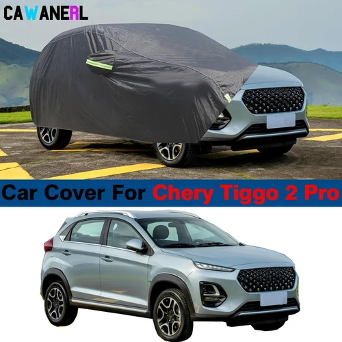 Imagen 1 del producto Cubierta completa de coche para Chery Tiggo 2 Pro SUV exterior sol lluvia nieve cubierta resistente al viento impermeable