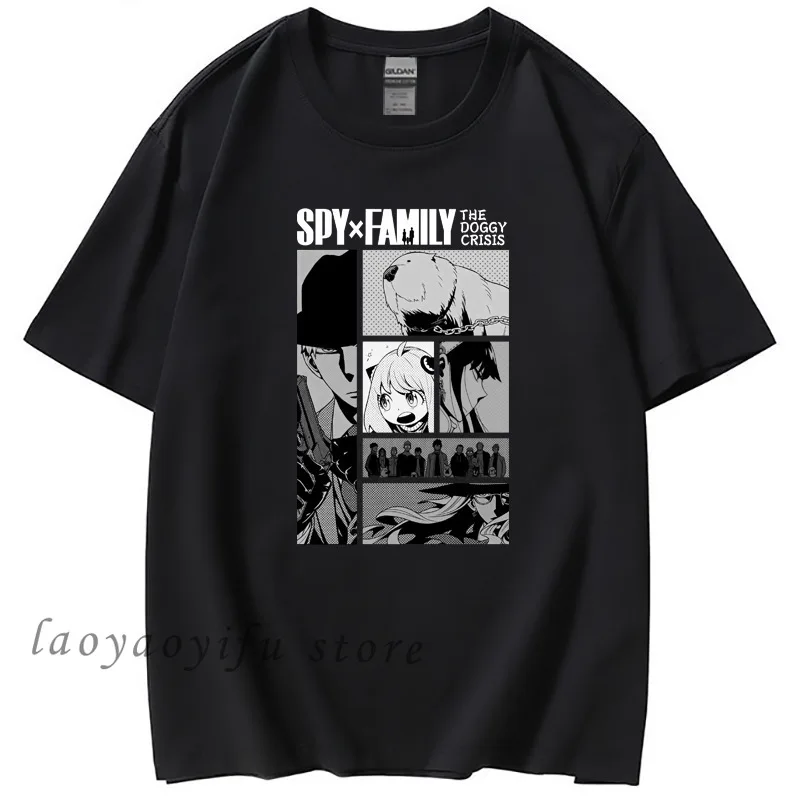 Camiseta De Manga corta para hombre y Mujer, camisa De Anime De la familia Spy X, Kawaii, Harajuku, moda De verano