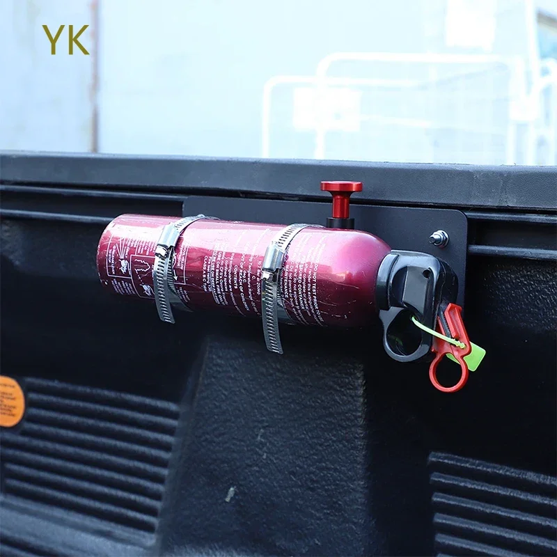 

For Toyota Tundra 2014-2021 Carbon steel Black Car Cargo Box Fire extinguishing bracket Interior Car Accessories