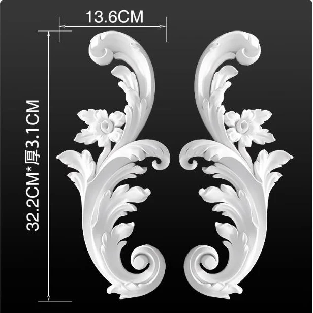 

Polyurethane Decorative Wall Moulding Sculpture Home Furniture Improvement Element House Ornaments