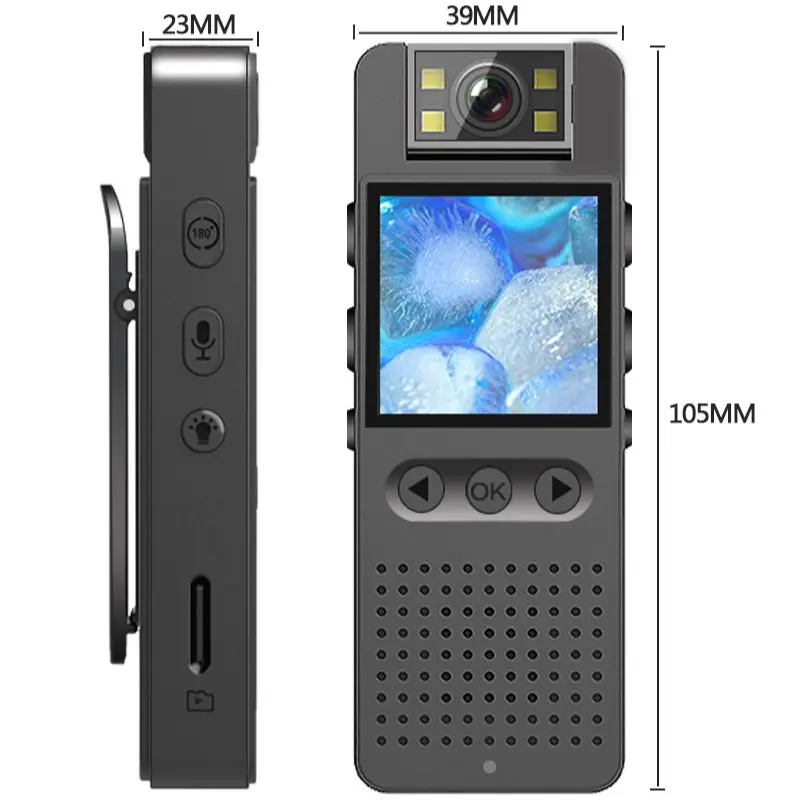 HD 1080P Mini Digital Camera Mobile Phone Wifi Hotspot Forensics and Law Enforcement Recorder 180 ° Rotary Night Vision Recorder