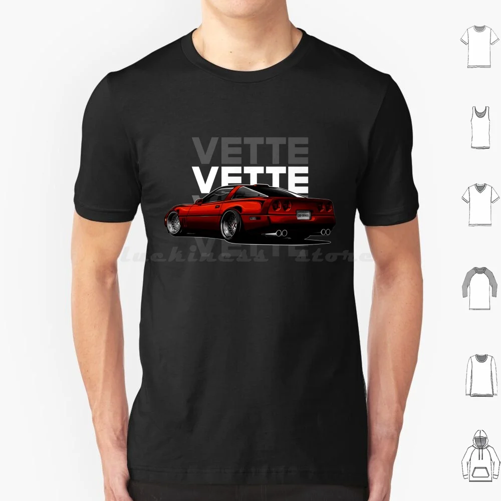 Chevy Vette C4-Carcorner T Shirt Cotton Men Women DIY Print Corvette C4 Chevy Vette Gm General Motors American Muscle Carcorner