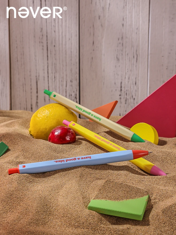 3個決してロハスプレスかわいいペンゲルペンかわいいもの0.5ミリメートル黒インクペン速乾性クリエイティブ弾丸ヘッドサインペン文房具