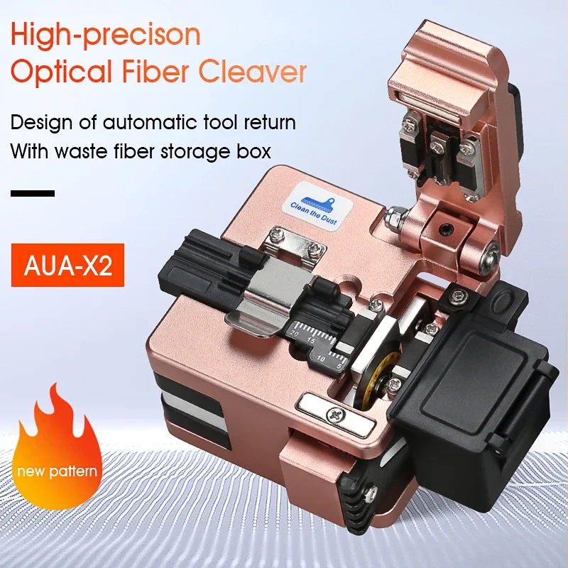 2026/High Precision FTTH Cutting Tool AUA-X2 Optical Fiber Cleaver Cable Cutting Knife Fiber Cleaver