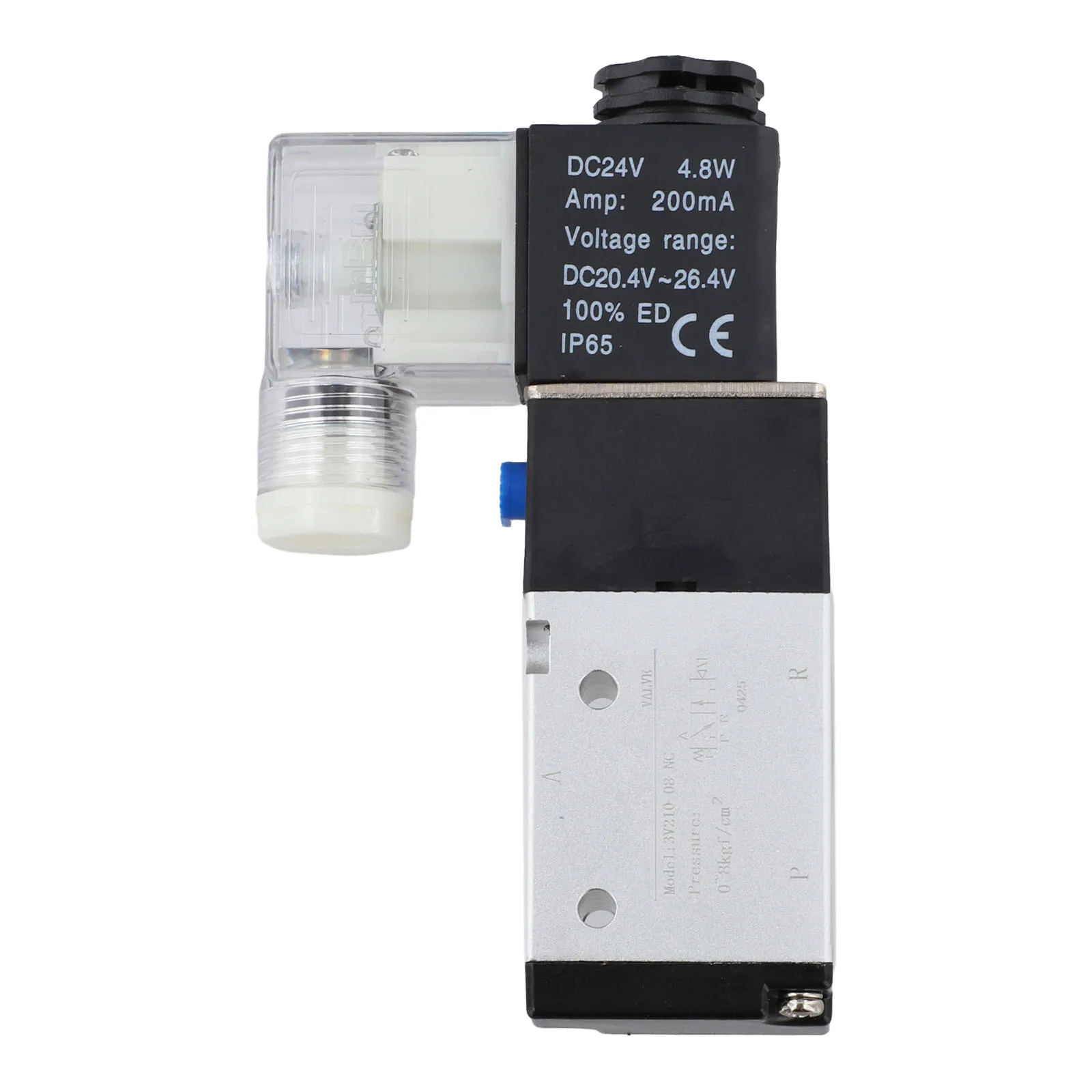 سبائك الألومنيوم هوائي الملف اللولبي صمام AIRTAC نوع 3V210-08 3 طريقة 2 موقف 1/4 "DC24V BSPT 0.15-0.8MPa IP65 صمامات الهواء