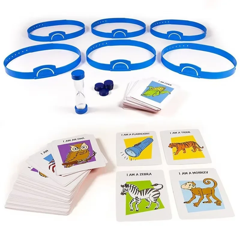 Kids Funny Cards Board Games Toys Guess Who I Am Game Family Party Parent-Child Interactive Educational Board Gifts