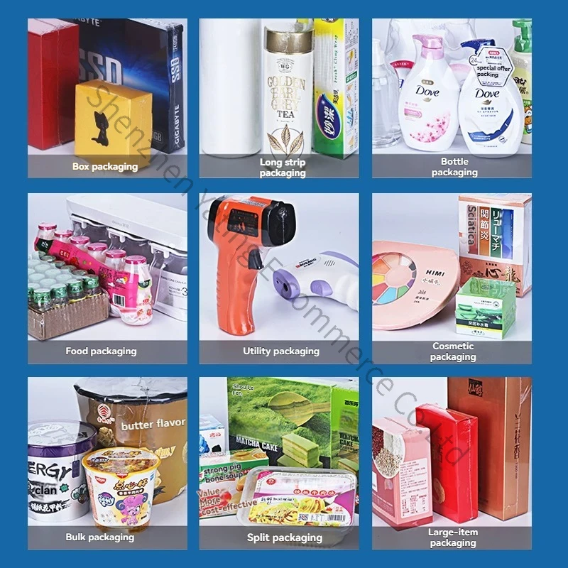 Cosmetics Heat Shrinkable Machine, Cuff Type Film Machine Plastic Sealing Machine Pe Heat Shrinkable Film Packaging Machine