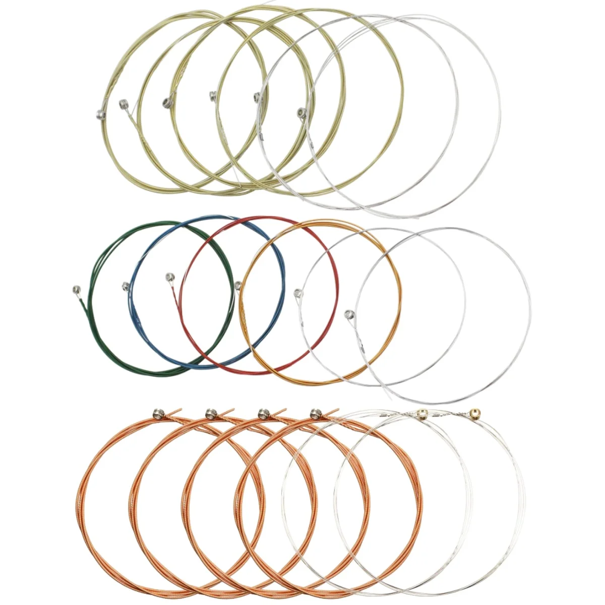Miwayer 3 Sets/6 String Guitar Classical Acoustic Strings 1-6 /for Classic Acoustic Folk Guitar Parts Accessories(18pcs)