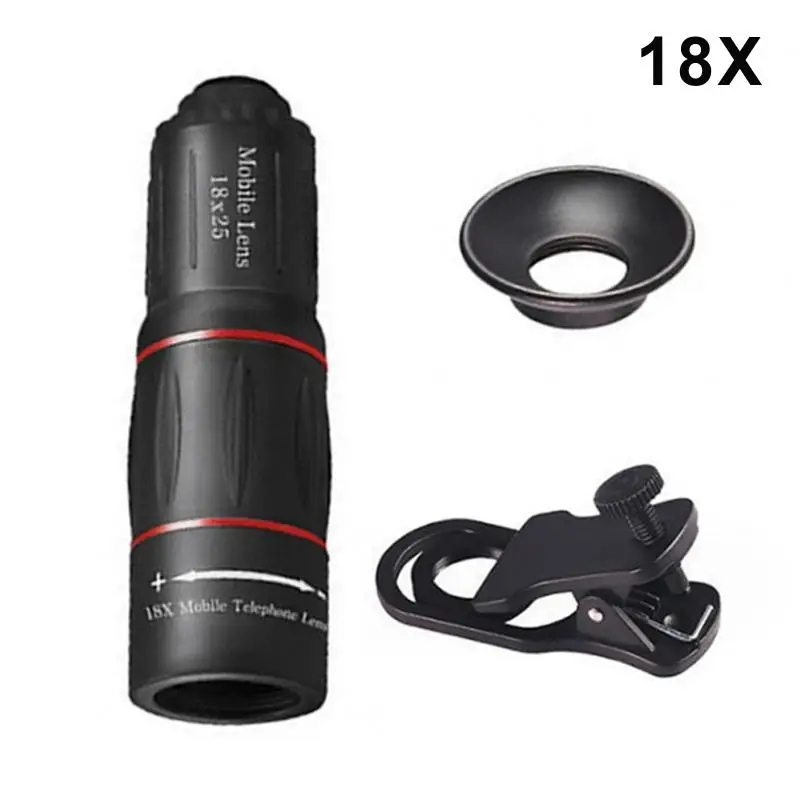 18/28/36X HD High-Power Telephoto Mobile Phone Lens External Monocular Telescope For Mobile Phone Photography Parts