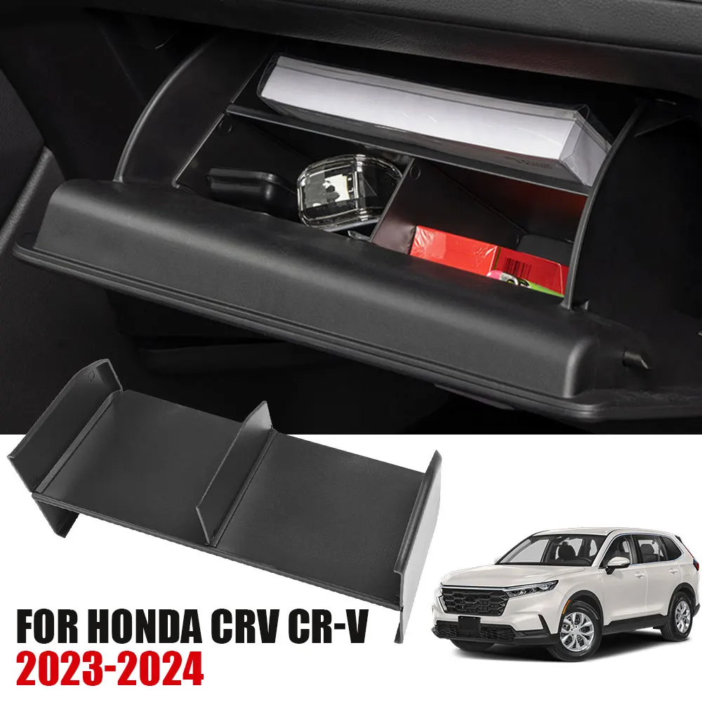 LHD dla Honda CRV CR-V 6th 2023 2024 Akcesoria do dekoracji wnętrza samochodu Schowek ABS Schowek na rękawiczki Płyta działowa