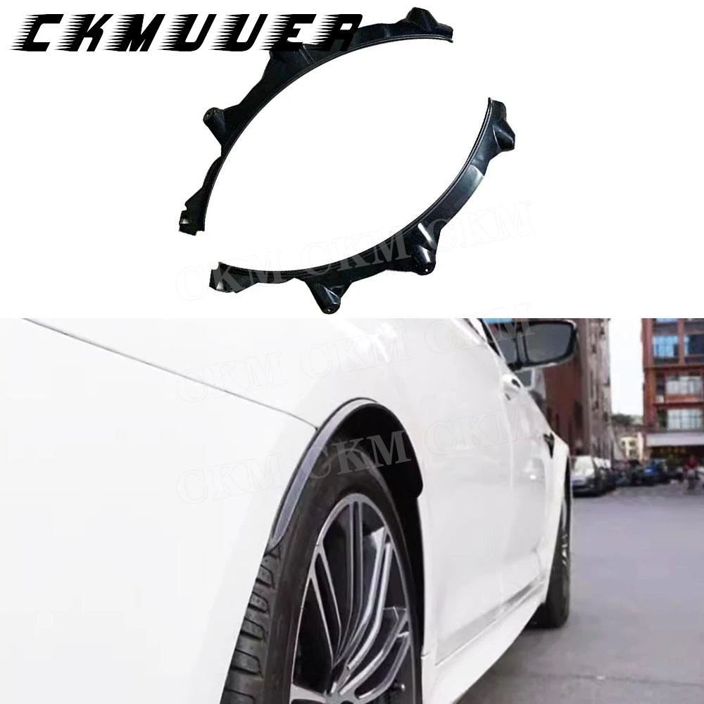 

CKMUUER Car Rear Wheel Arch Fender Flares Mudflap Trims for BMW 5 Series G30 G38 2017+ PP Side Fender Mudguards Spoiler