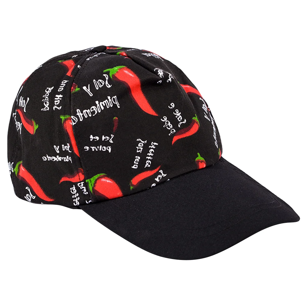 

1PC Restaurant Waiter Kitchen Chef Hat Creative Peaked Working Comfortable Cooking (Chilli Pattern)