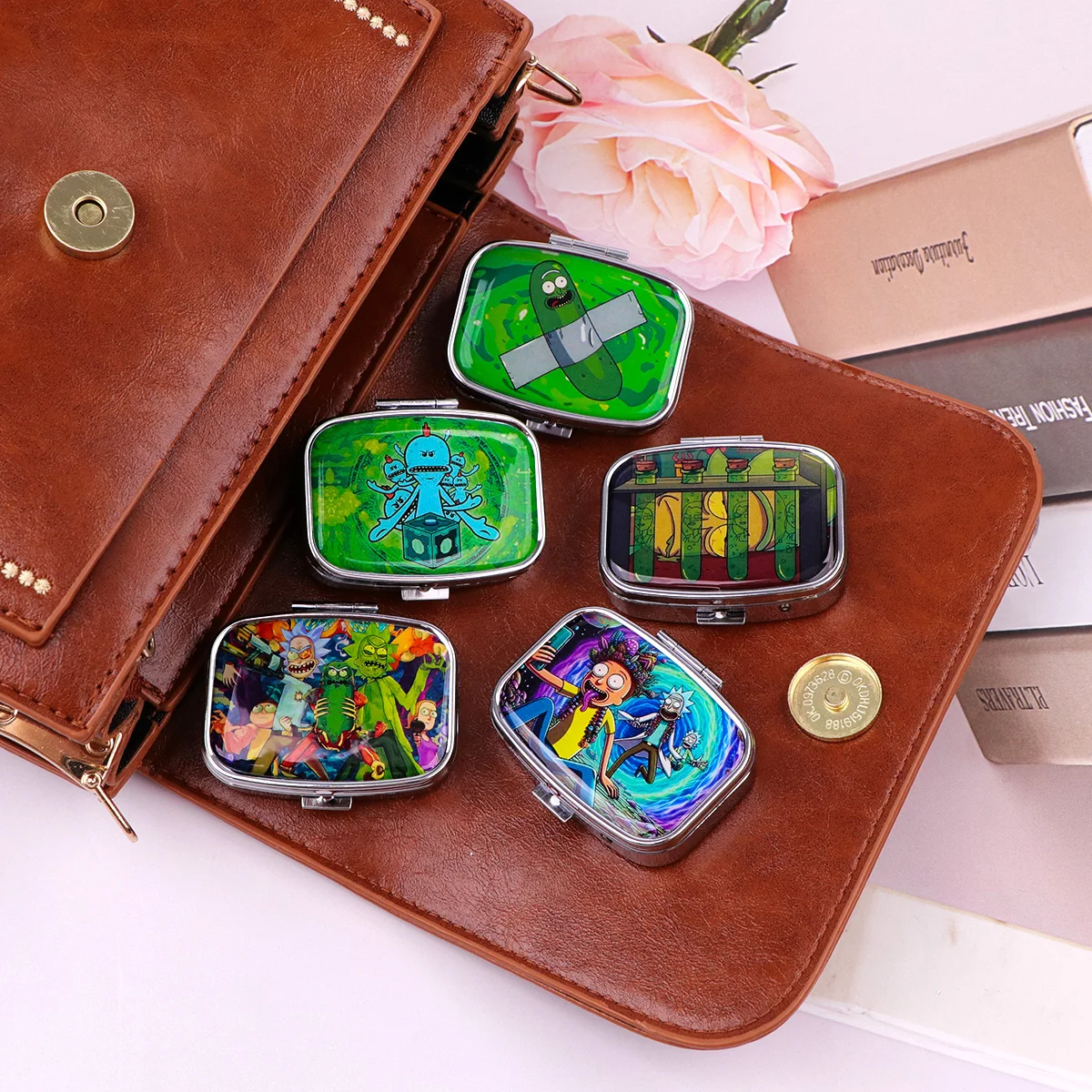 فيلم كوميدي صندوق دواء معدني الخيار حبوب منع الحمل التعبئة والتغليف المنتجات الصحية مقاومة الرطوبة حقيبة للتخزين نعش الموضة شخصية #6