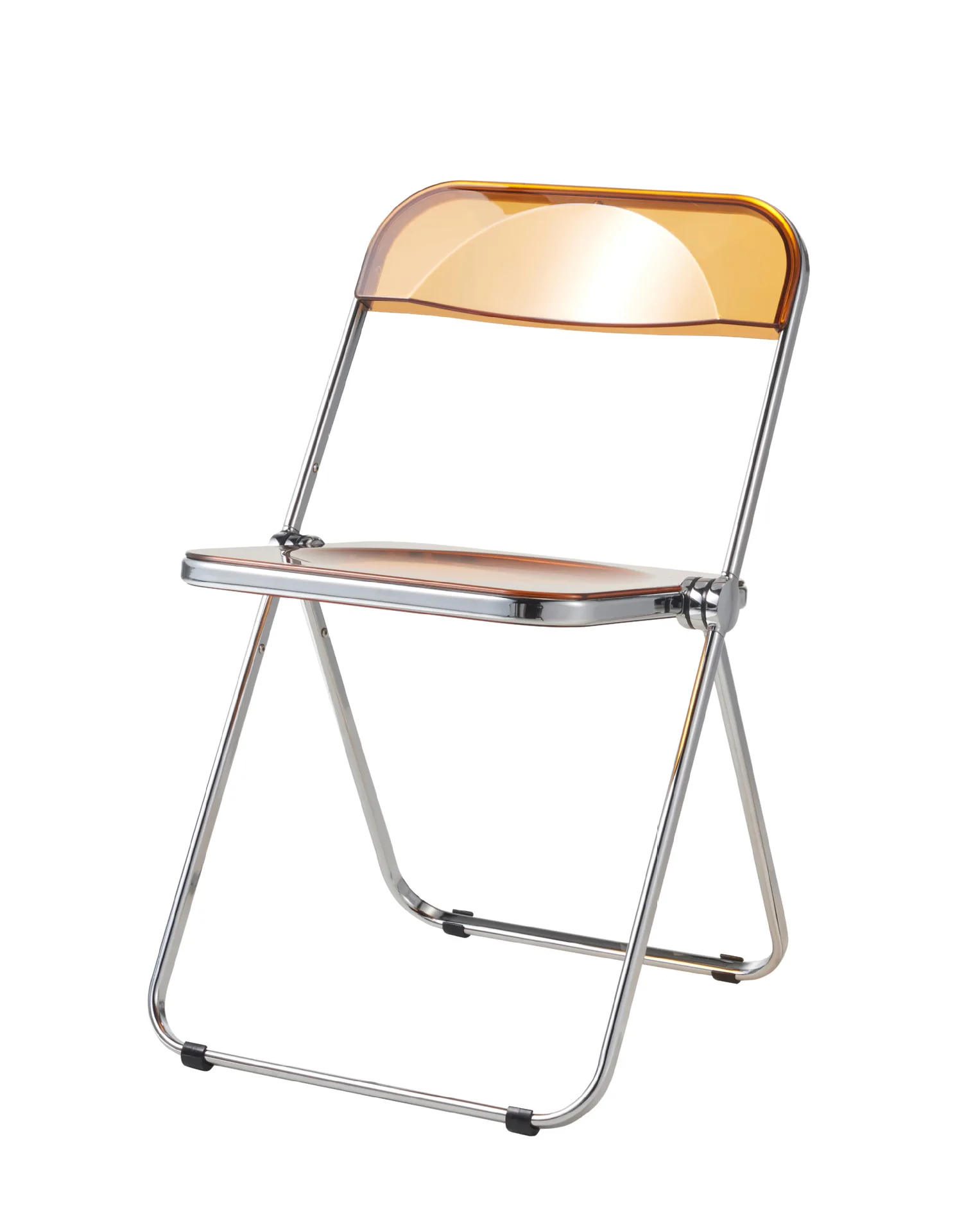Chair Home Acrylic Dining Chair Backrest Transparent Folding Chair