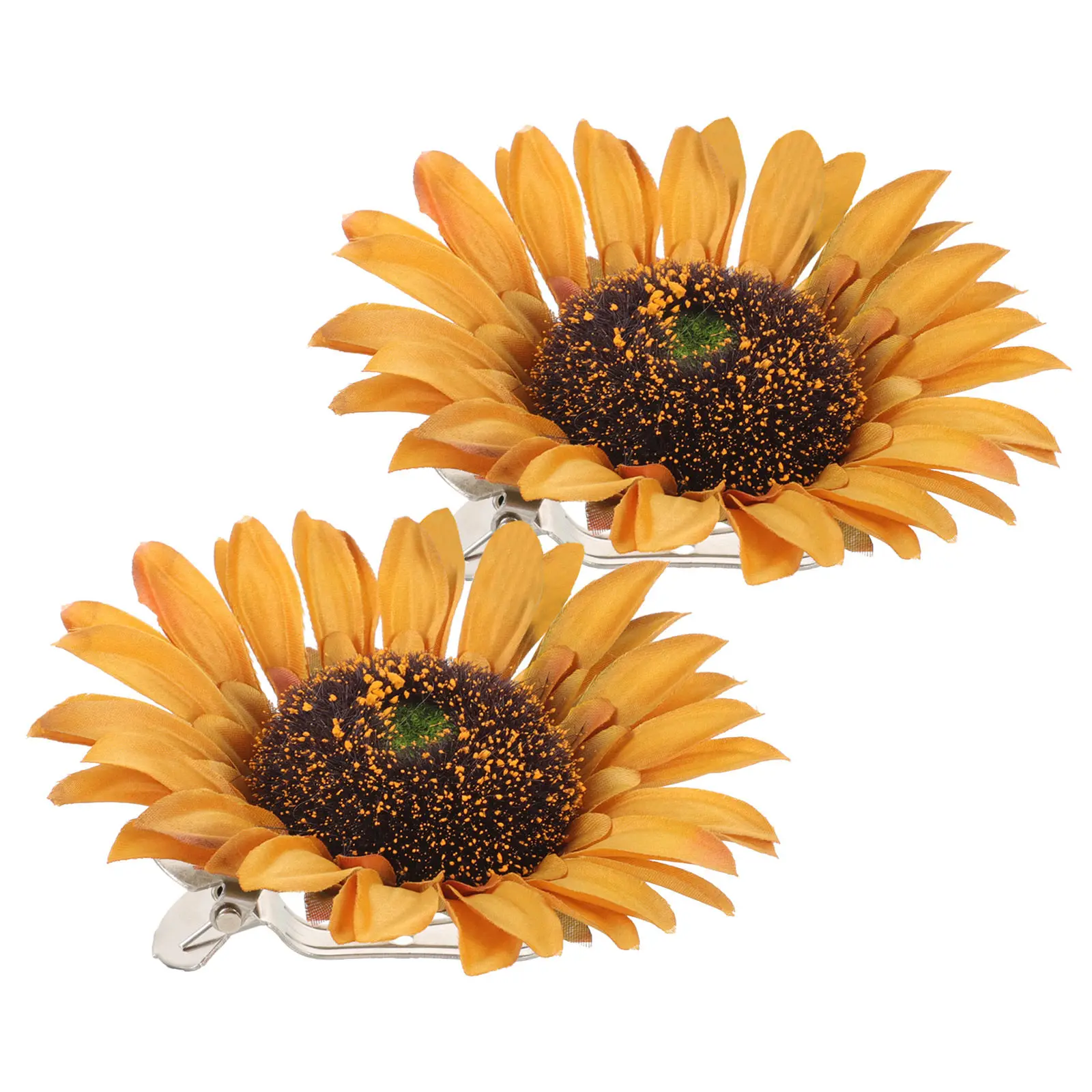 2Pcs Curtain Tiebacks Clips Sunflower Decorative Drapery Holdback Clamp Home Window Curtain Binding Clamp Accessories