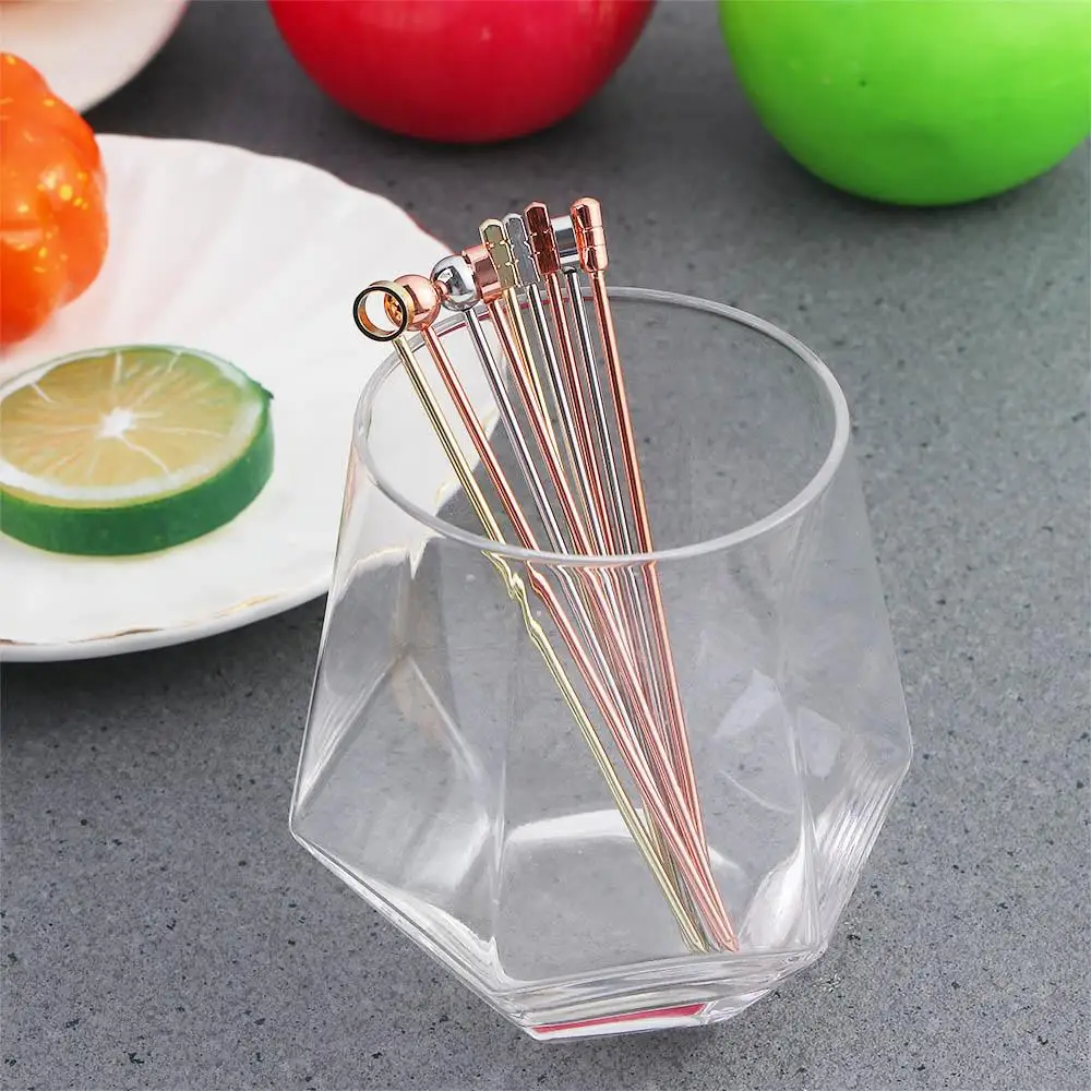 

Creative Kitchen Tools Party Bar Decoration Fruit Sticks Toothpicks Fruit Fork Cocktail Picks