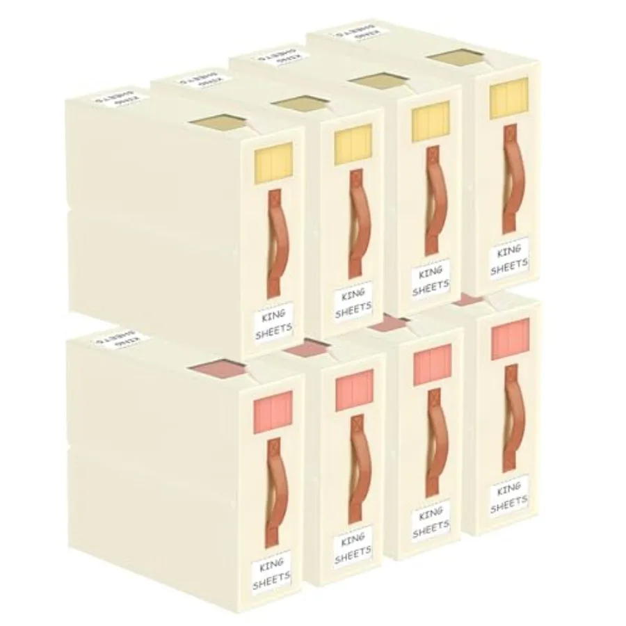 

Органайзеры и контейнеры для хранения – набор из 8 складных контейнеров размера Queen или King для пододеяльников, постельного белья и одежды