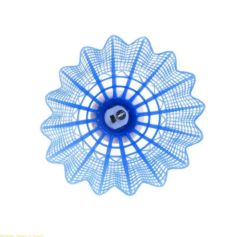 A0KA 4Pcs Stable Sports Training LED Badminton Balls, Badminton Shuttlecock, Sport Plastic Shuttlecocks for In/Outdoor Game