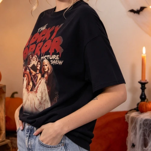 Horror Picture Show T Shirt Men Women Unisex Vintage Horror Movie Graphic Tee Cotton Short Sleeve O Neck Casual Harajuku Y2k Top