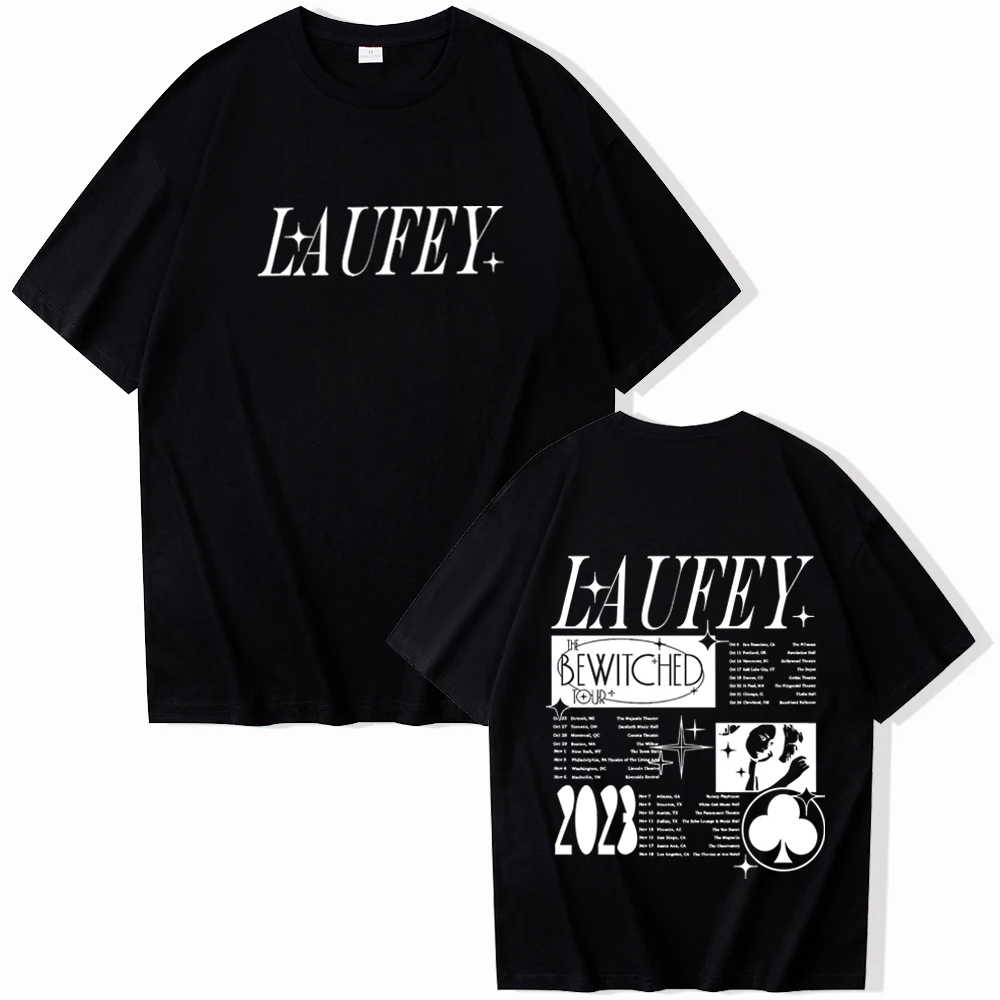 Laufey Bewitched Tour T-Shirt Laufey Music Shirt Laufey Fan Gift Harajuku Unisex O-neck Shirt