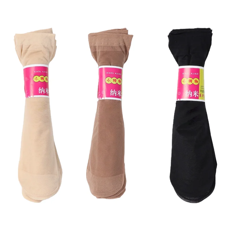 

10-50 пар летних прозрачных тонких женских шелковых носков цвета кожи, нейлоновые женские летние короткие шелковые носки до щиколотки Meias