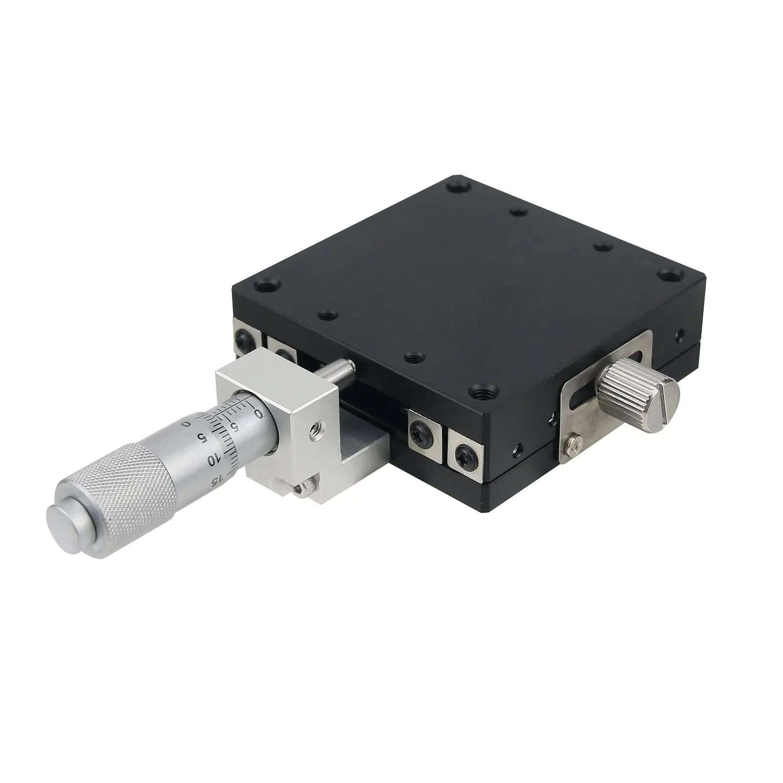

2026 LGX60-C 60*60mm X Axis Micrometer Manual Displacement Platform Steel Ball Stage Sliding Table