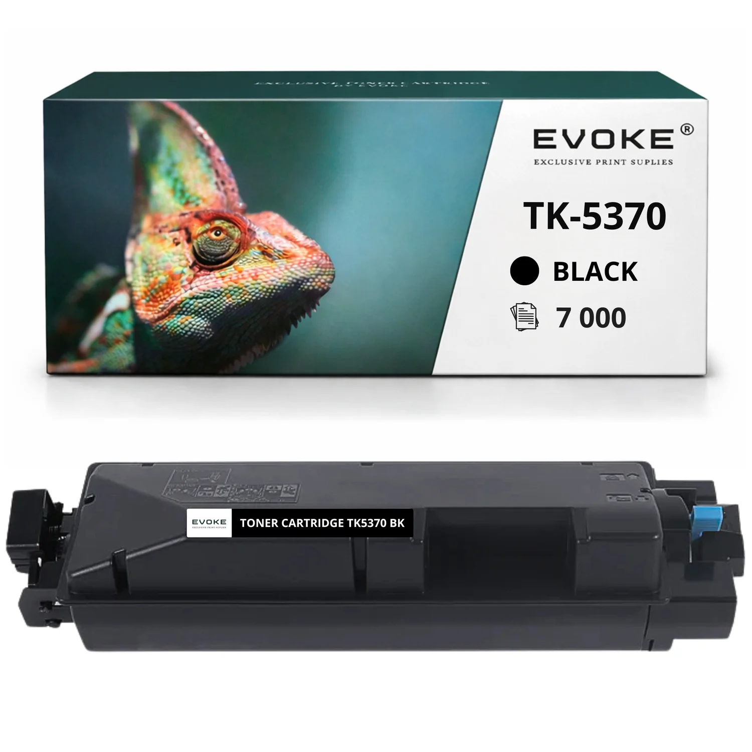 Evoke Compatibele Toner voor Kyocera Tk5370 K Tk5370K Tk-5370K 1T02Yjbnl0Bk Zwart 7000 Pagina's Ecosys Ma3500Cifx Ma3500Cix Pa3500Cx
