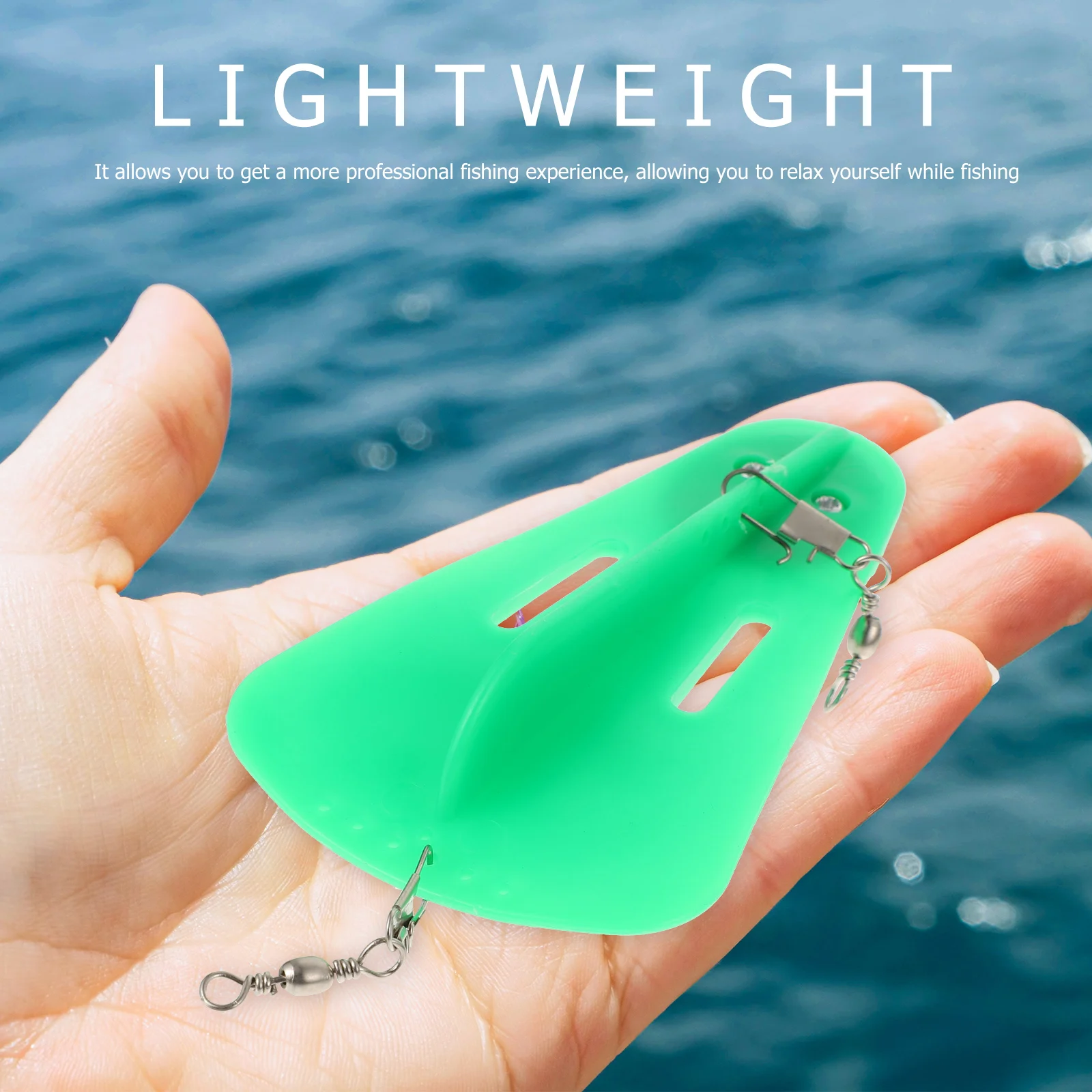 

Plastic Diving Board for Fishing Trolling High Strength Durable Lightweight Block Planer Tool Deep Sea Fishing Equipment