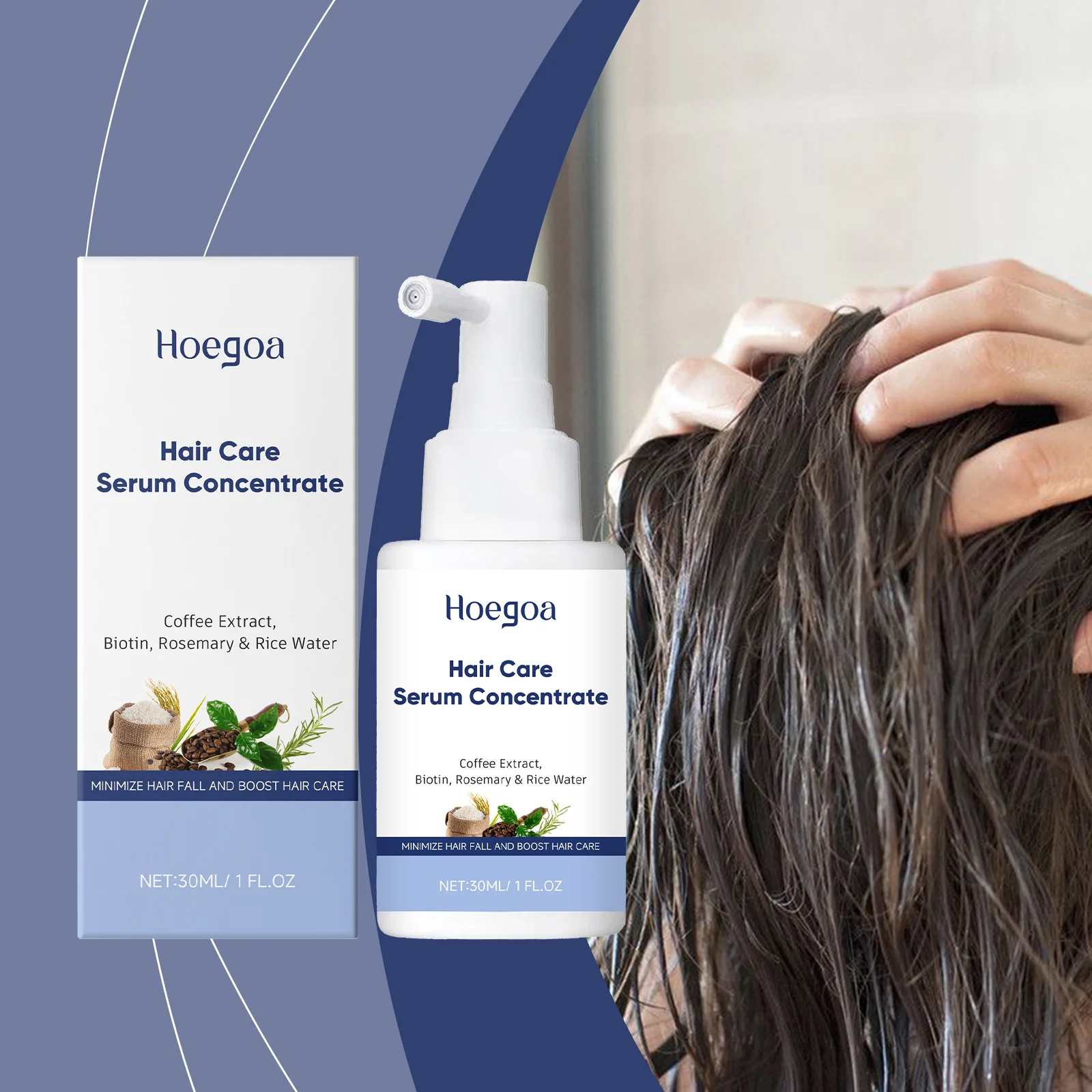 

Nourishing Hair Essence Spray - Scalp Nurturing, Root Revitalization, Smooth & Moisturize Strands, Compact Portable Care