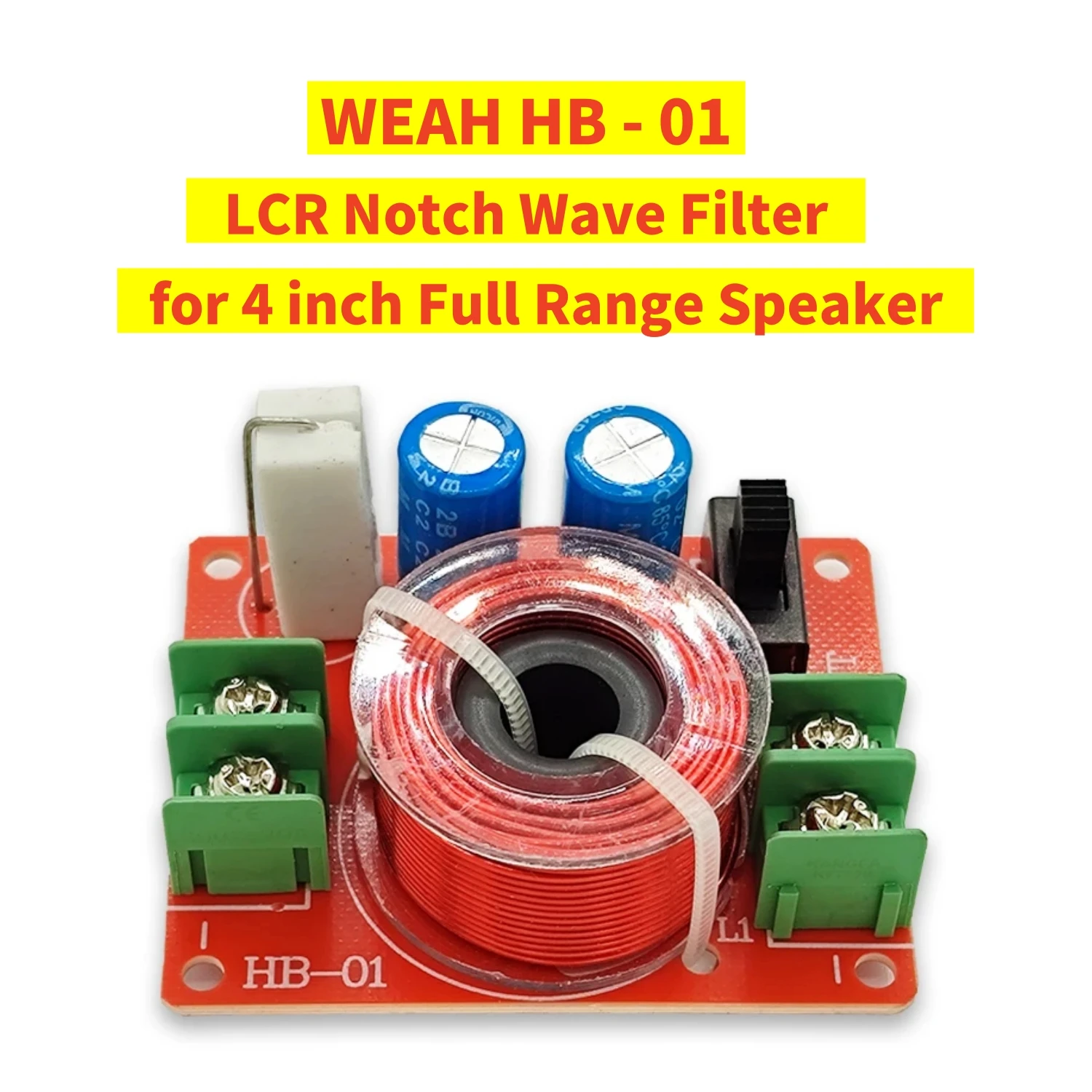 Профессиональная 4-дюймовая полнодиапазонная стандартная фотография, пассивная плата светофильтра с выемкой и звуковой волной WEAH HB01