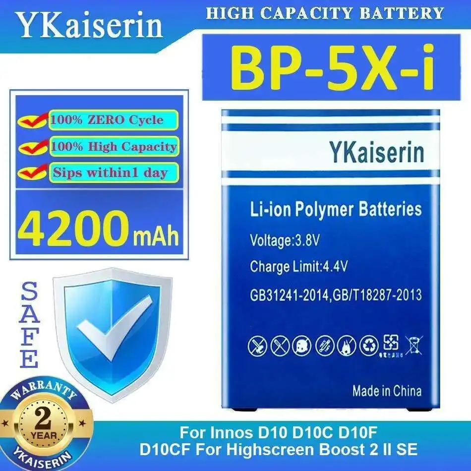 Стабильный аккумулятор для мобильного телефона BP-5X-I для Innos D10 D10C D10F D10CF Highscreen Boost 2 II SE 4200 мАч