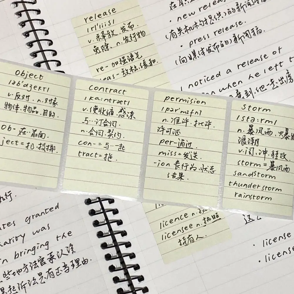100PCS/Set Creative Pull-out Design Memo Pad DIY Multifunctional Sticky Note Full Adhesive Scrapbook Sticker Students Gift