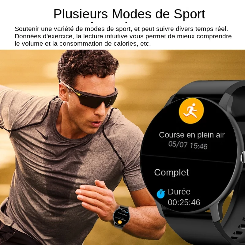 LIGE New Smart Watch Women Men Lady Sport Fitness Smartwatch Sleep Heart Rate Monitor Waterproof Men‘s Watches For IOS Android