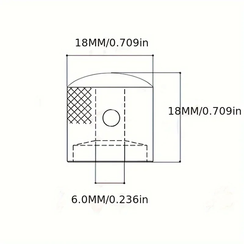 1PC 6MM Metall Elektrische Bass Gitarre Lautstärkeregler Bass Sound Elektrische Gitarre Potentiometer Kappe Elektrische Gitarre Knopf Kappe