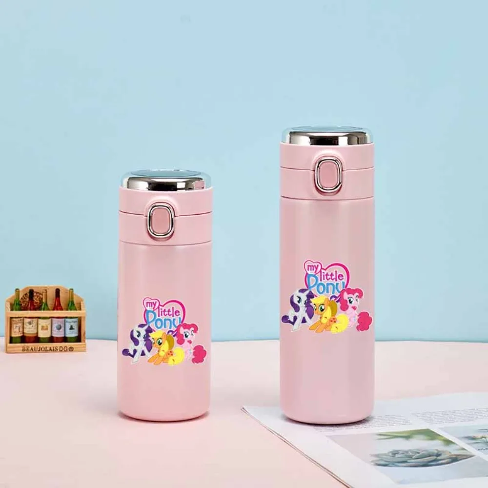 Anime My Little Pony Twilight Sparkle Pinkie Pie 304 Stainless Steel Thermos Cup Intelligent Temperature Display Water Bottle