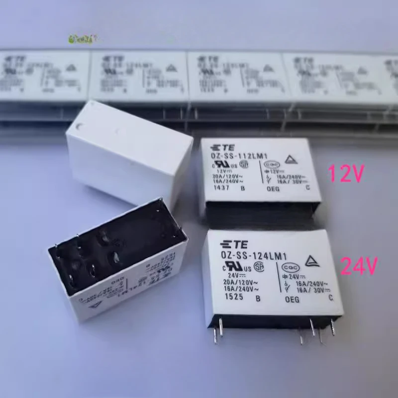 5PCS/LOT OZ-SS-112LM1 OZ-SS-124LM1 RELAY GEN PURPOSE SPST 16A 12V